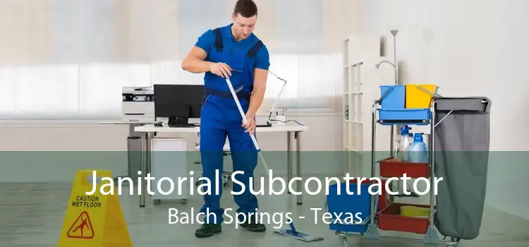 Janitorial Subcontractor Balch Springs - Texas